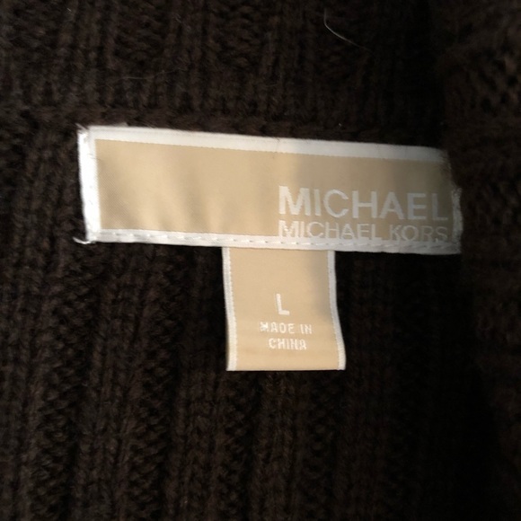 Michael Michael Kors brown ribbed cardigan size L - Picture 3 of 5